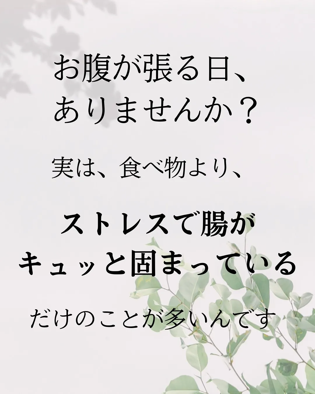 【腸は、「今日の食事」より、「昨日のストレス」に反応する】