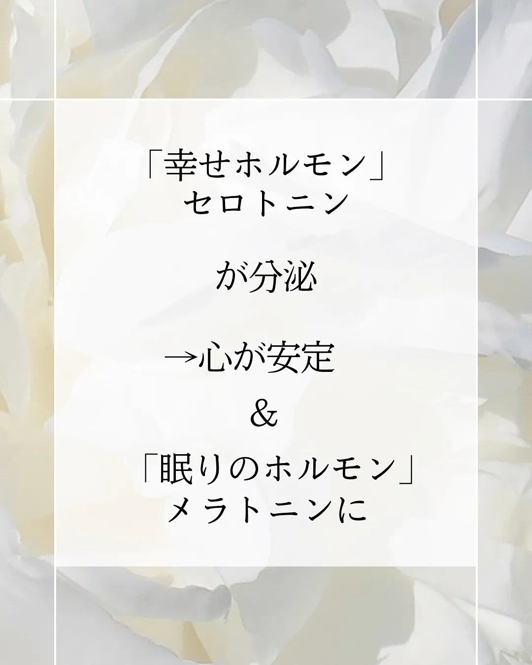 【朝日、浴びてますか？】